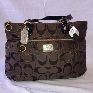 Coach Brown Signature Tote